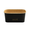 black and brown vegware food container