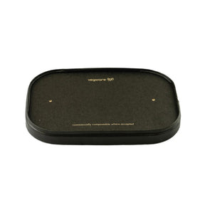 Vegeware black rectanglar lid