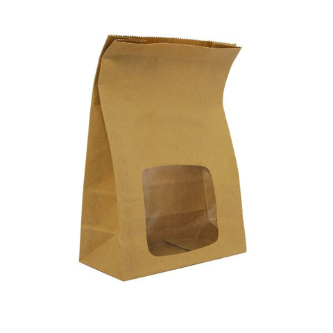 Vegware Kraft Natureflex Bloomer Bag 6x3x9 - 250pk