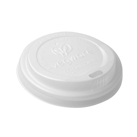 Vegware 72mm CPLA Cup Sip Lids  (fits 6oz cup) - 1000pk