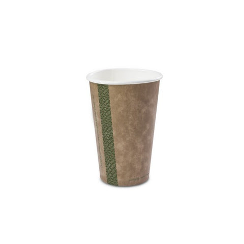 Vegware 16oz Single Wall Brown Kraft Cup - 1000pk