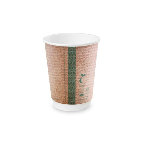 Vegware 12oz Double Wall Brown Kraft Cups x 500pk