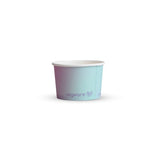 Green ice cream container on a light gray background