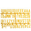 1 ¼ Letter Set  PK6 Yellow
