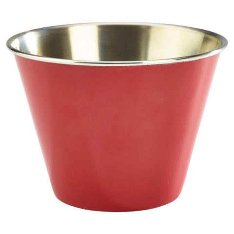 Stainless Steel Ramekin Red 12oz