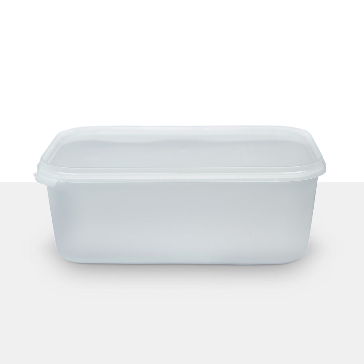 1 Litre Rectangular Ice Cream Container & Lid (162 Units)