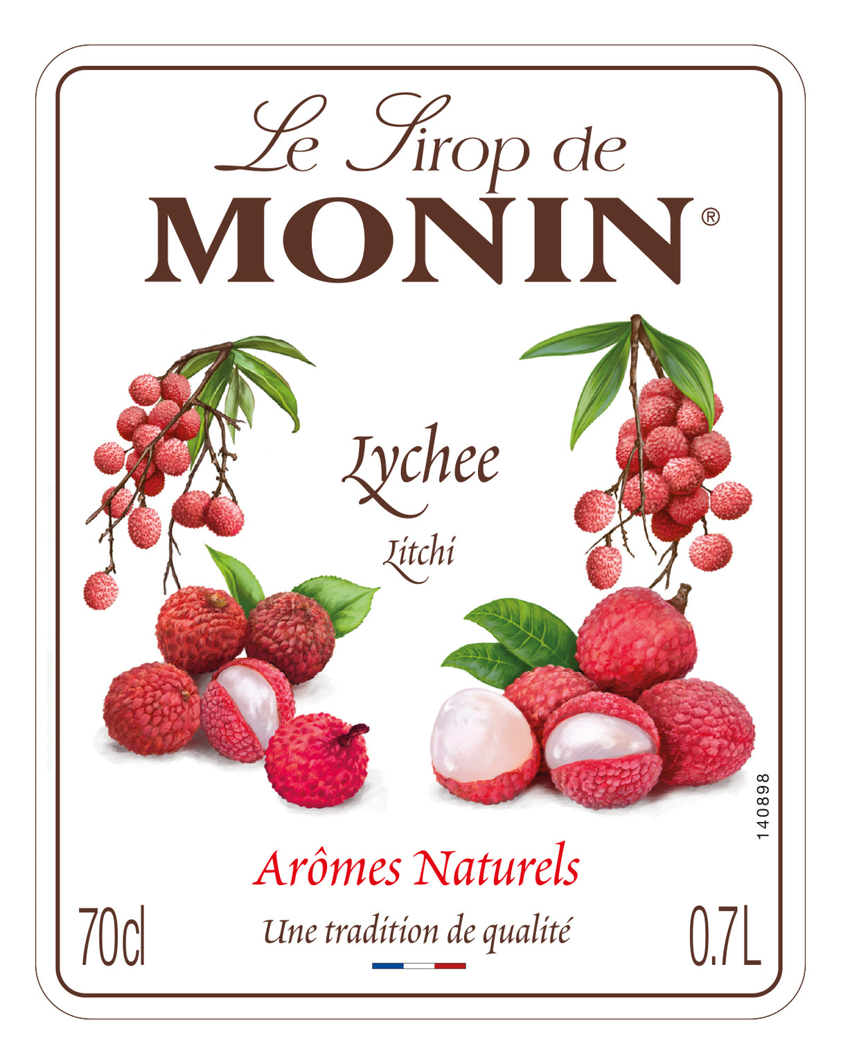 Monin Lychee Syrup 70cl
