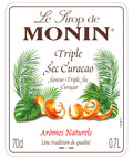 Monin Orange Curacao Triple Sec Syrup 70cl