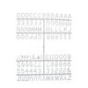 ½ Letter Set  PK6 White