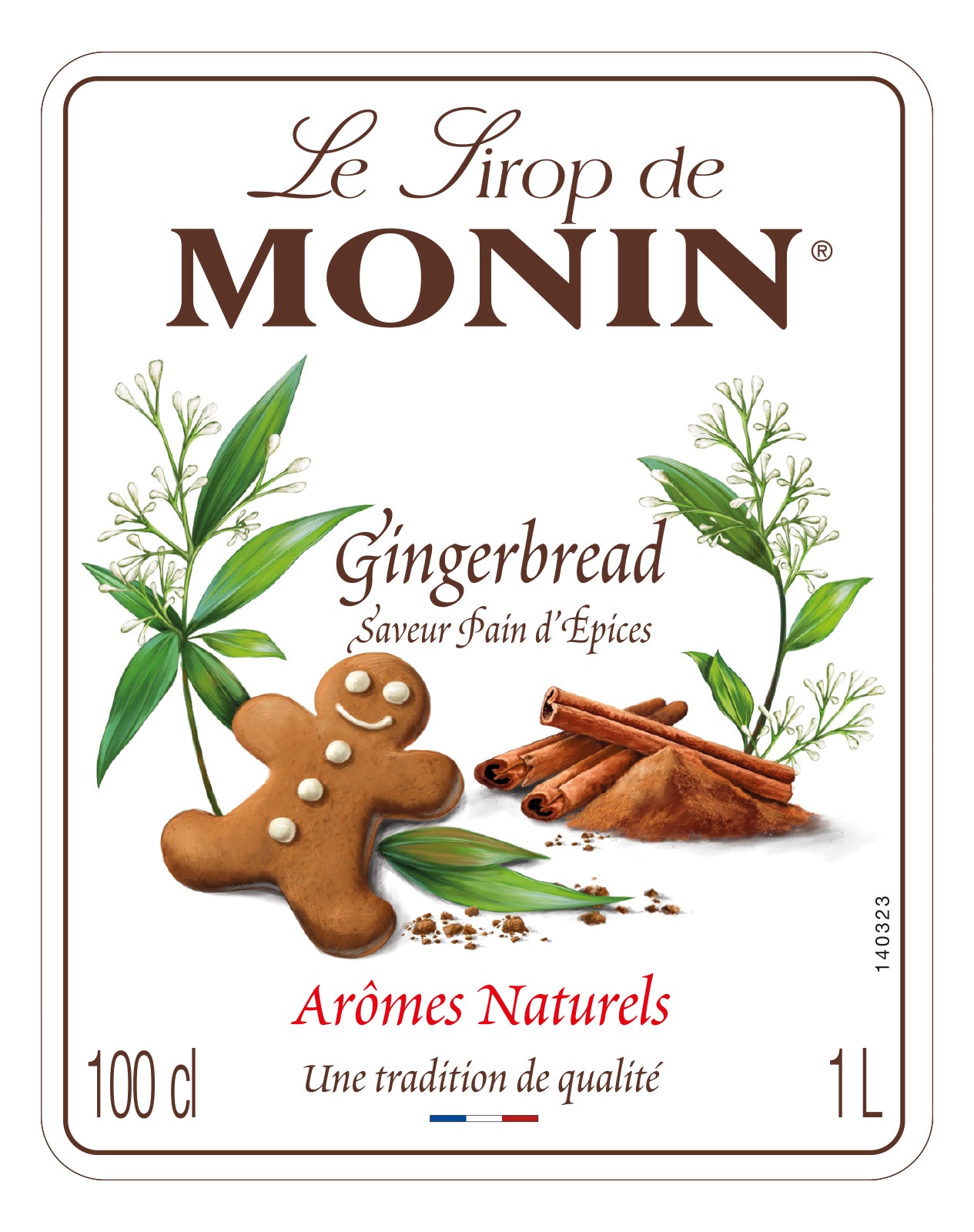 Monin Gingerbread Syrup 1 Ltr