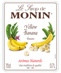 Monin Yellow Banana Syrup 70cl