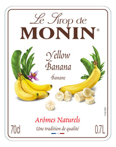 Monin Yellow Banana Syrup 70cl