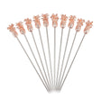 Copper Plated Pineapple Cocktail Garnish Picks 10 pack