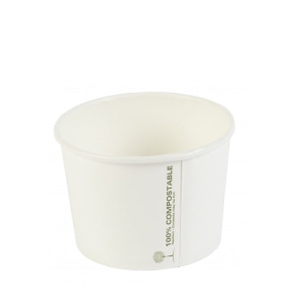 Soup Container Biodegradable White 16oz 500pk