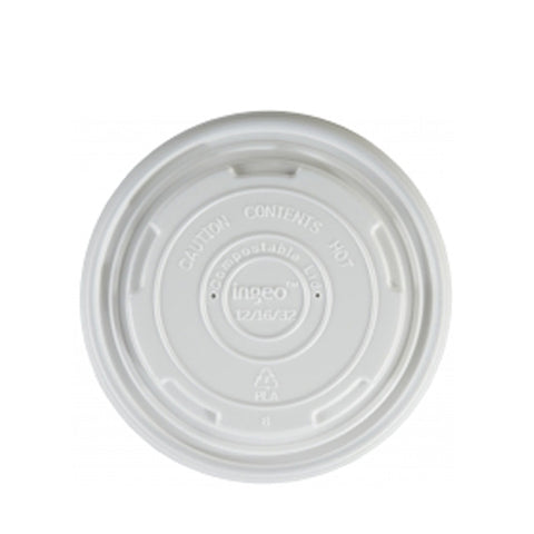 49005 Soup Container Lid Biodegradable 12-16oz 500pk