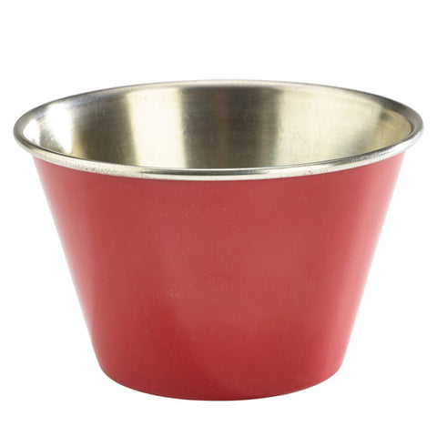 Stainless Steel Ramekin Red  ]2.5oz