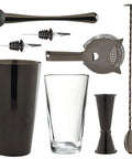 8 Piece Gun Metal Cocktail Set