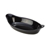 GenWare Stoneware Black Oval Eared Dish 22cm/8.5"