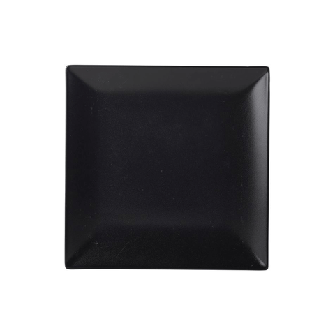 Luna Stoneware Black Square Plate 18cm/7"