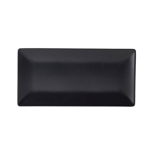 Luna Stoneware Black Rectangular Plate 25 x 15cm/10 x 6"