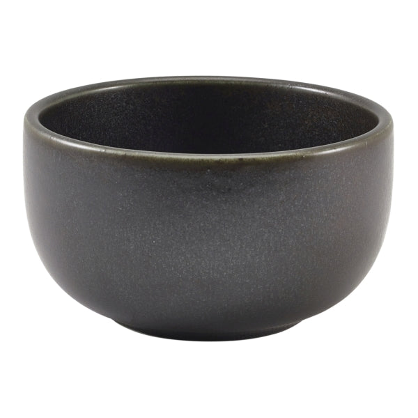 Terra Porcelain Black Round Bowl 12.5cm 6pk