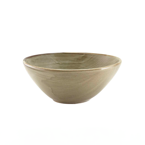 Terra Porcelain Grey Organic Bowl 16.5cm