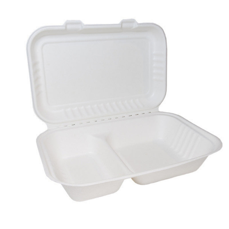 Bagasse Clamshell Large 9
