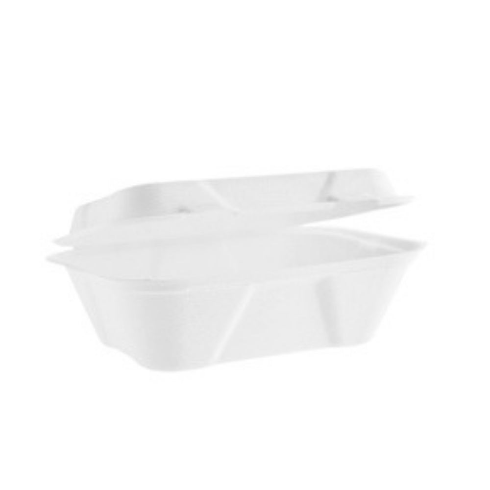 Bagasse Clamshell Large 9 x 6" 250pk