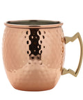 Barrel Copper Mug 40cl/14oz Hammered