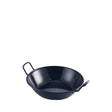 Black Enamel Dish 22cm 6pk