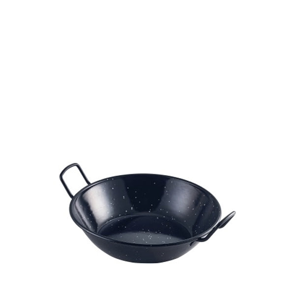 Black Enamel Dish 22cm 6pk