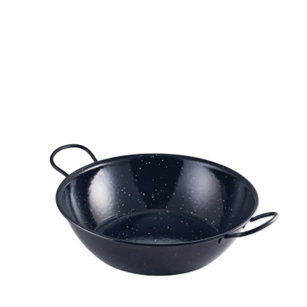 Black Enamel Dish 30cm 6pk
