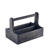 Black Wooden Table Caddy