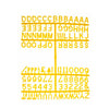½ Letter Set  PK6 Yellow