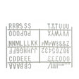 ¾ Letter Set  PK6 White