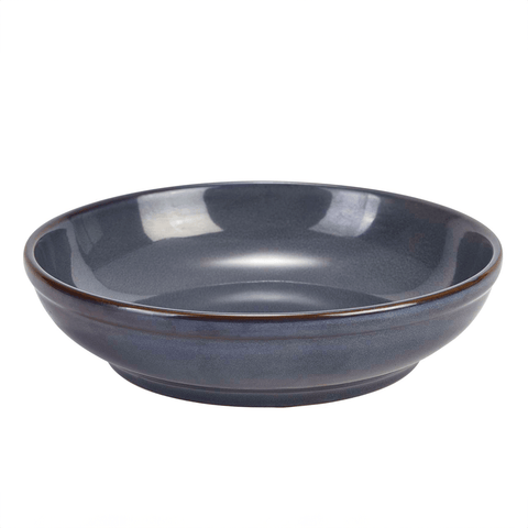 Terra Stoneware Rustic Blue Coupe Bowl 23cm