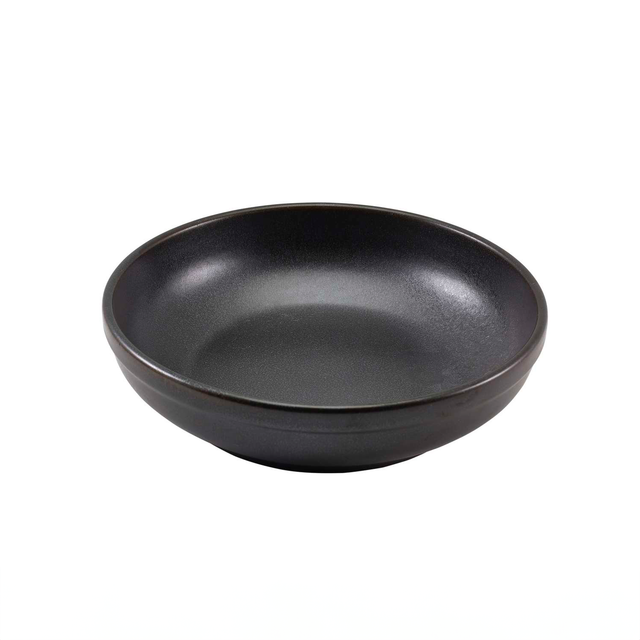 Terra Porcelain Black Coupe Bowl 23cm
