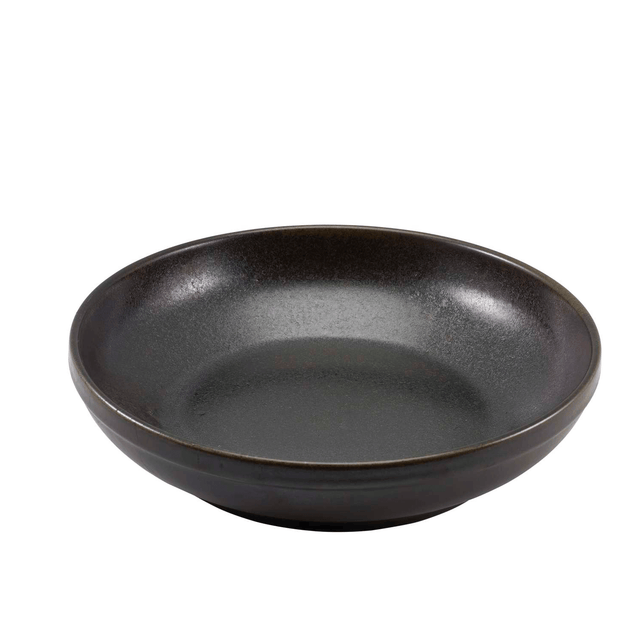 Terra Porcelain Black Coupe Bowl 27.5cm