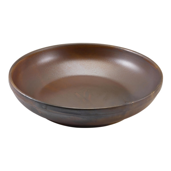 Terra Porcelain Rustic Copper Coupe Bowl 27.5cm 6pk