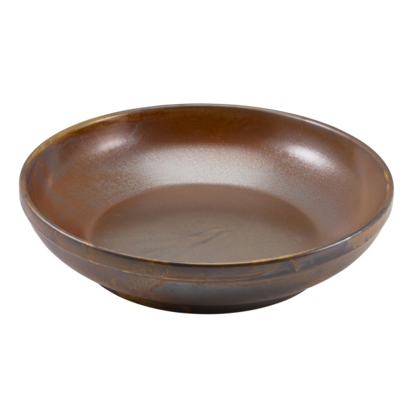 Terra Porcelain Rustic Copper Coupe Bowl 20cm 6pk