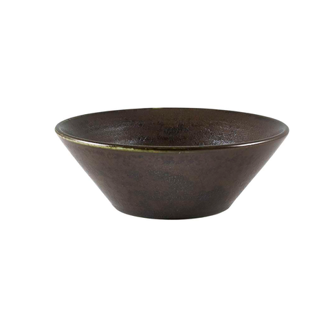 Terra Porcelain Black Conical Bowl 14cm