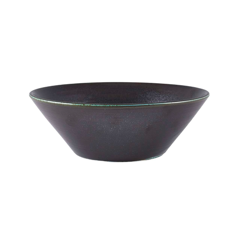 Terra Porcelain Black Conical Bowl 19.5cm