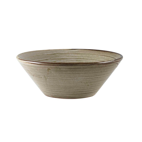 Terra Porcelain Grey Conical Bowl 16cm