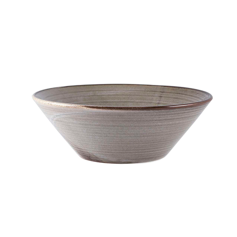 Terra Porcelain Grey Conical Bowl 19.5cm