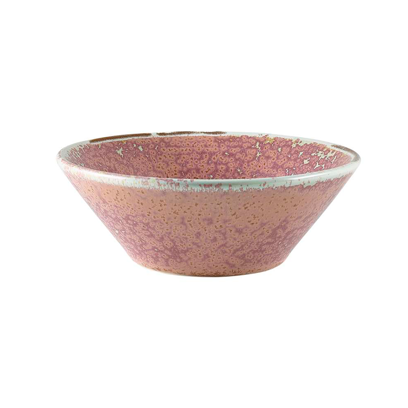 Terra Porcelain Rose Conical Bowl 14cm