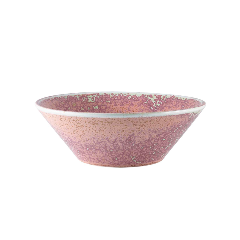 Terra Porcelain Rose Conical Bowl 19.5cm