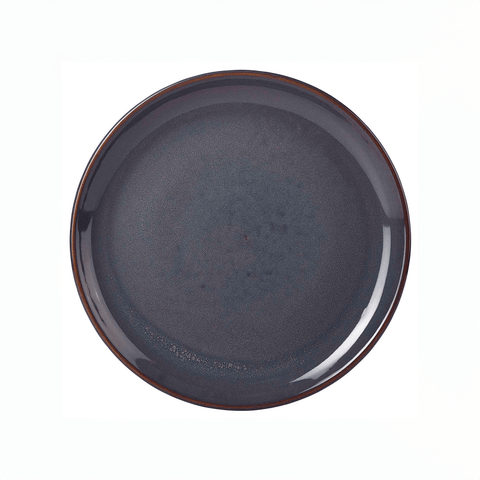 Terra Stoneware Rustic Blue Coupe Plate 24cm