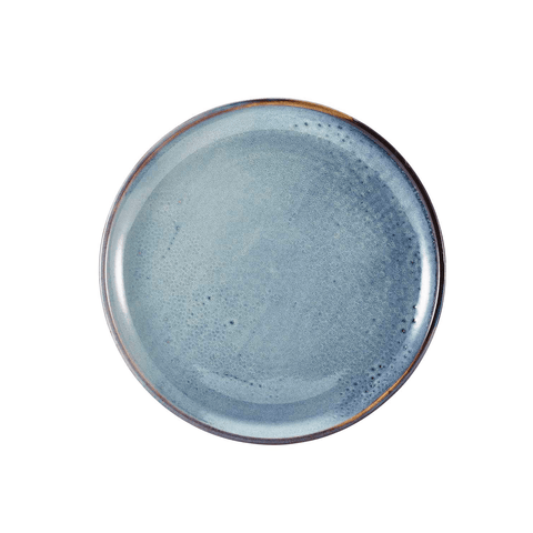 Terra Porcelain Aqua Blue Coupe Plate 27.5cm