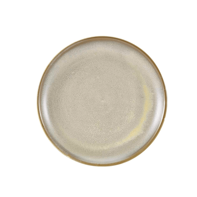 Terra Porcelain Matt Grey Coupe Plate 24cm