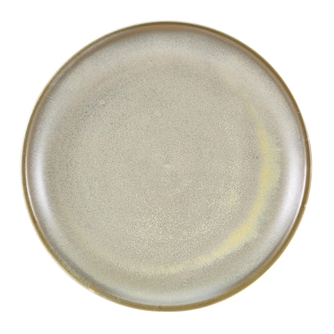 Terra Porcelain Matt Grey Coupe Plate 24cm 6pk